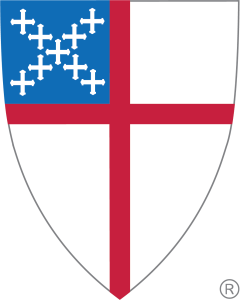 The shield representing the Episcopal church